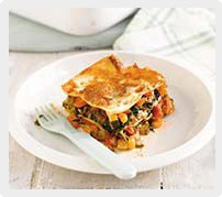 Little Ones cheat's vegetable lasagne